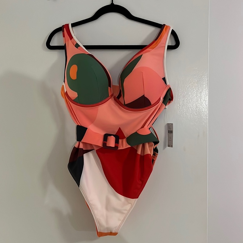 Hutch 1X one piece belted swimsuit
